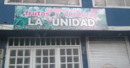 SUPERMERCADO FRUTAS Y VERDURAS LA UNIDAD SUPERMERCADO FRUTAS Y VERDURAS LA UNIDAD